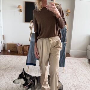 Women's Faux Leather Joggers